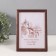 Photo frame pine С14 01/6 wenge 15x21 cm (plastic screen)