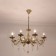 Suspended chandelier Citilux "Carmen" CL404183, 80x80x60 cm, 8x60W, E14, brown color