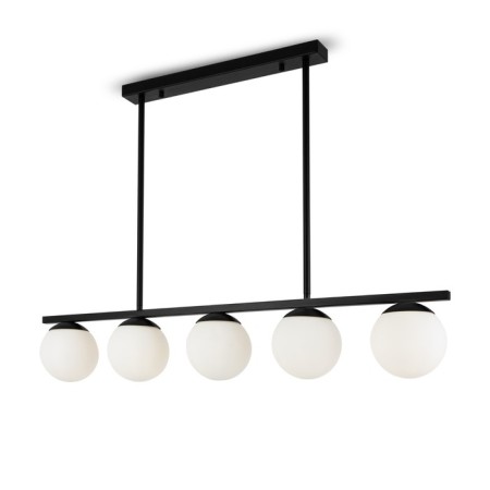 Suspended lamp 60W, 5khe27, 60x13 cm, black-3