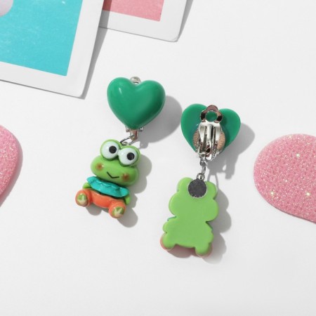 Clips children's "chosen" animals, frogs, green color-2