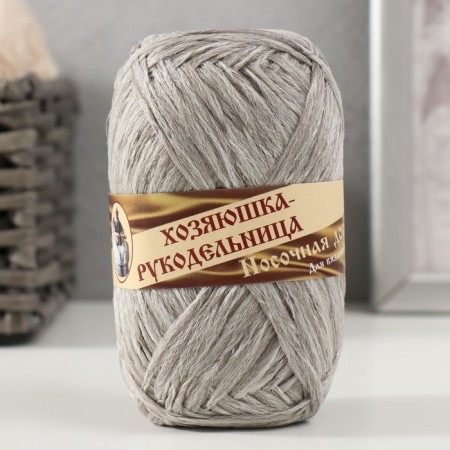 Yarn "Nosomic supplement" 100% polypropylene 200 ± 20m/50g set 2pcs (light gray, blue)-1