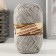Yarn "Nosomic supplement" 100% polypropylene 200 ± 20m/50g set 2pcs (light gray, blue)
