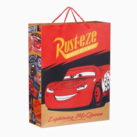 Package gift craft, 40x31x11.5 cm, cars-1
