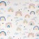 Lovelife bedding set "Rainbow" 112*143 cm, 60*120+20 cm, 40*60 cm, satin, 100% cotton