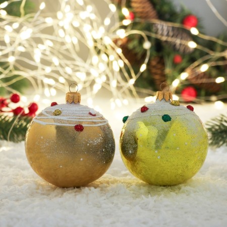Ball "Galaxy" 8.5 cm, mix-3