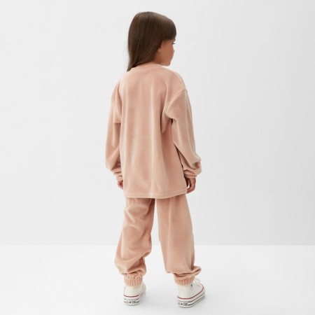 Kidshot costume (sweatshirt, trousers) KAFTAN PLUSHY R.34 (122-128), beige-3