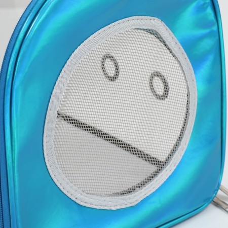 Bag - Animal carrying, transparent, 43 x 24 x 28 cm, blue-4