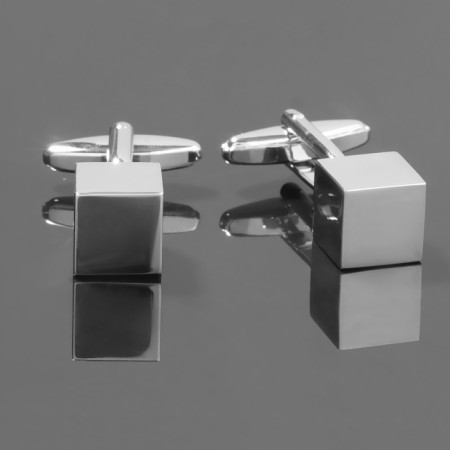 Cufflinks "Cuba", silver color