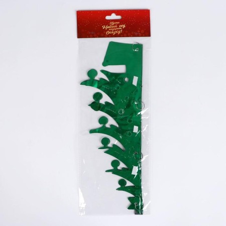 Foil ball "Christmas tree with balls" 18x27 cm, mix-2