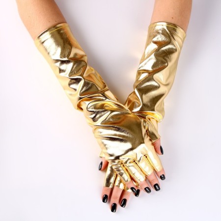 Carnival accessories without fingers, color gold-2