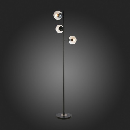 Floor lamp EVOLUCE. Sle154905-03. Lacotta. 3x60 watts, E27, 40x40x164 cm, black color-2