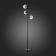 Floor lamp EVOLUCE. Sle154905-03. Lacotta. 3x60 watts, E27, 40x40x164 cm, black color