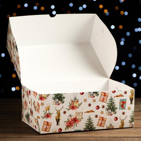 Folding box, bilateral "Christmas evening", 25 x 17 x 10 cm-3