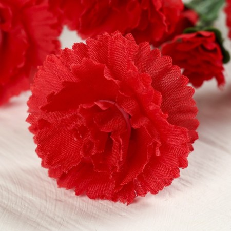 Artificial flowers "bush cloves" 60 cm, red-1