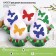 A set for decorating eggs with a stencil on Easter "Butterflies", 9.8 × 15.3 cm