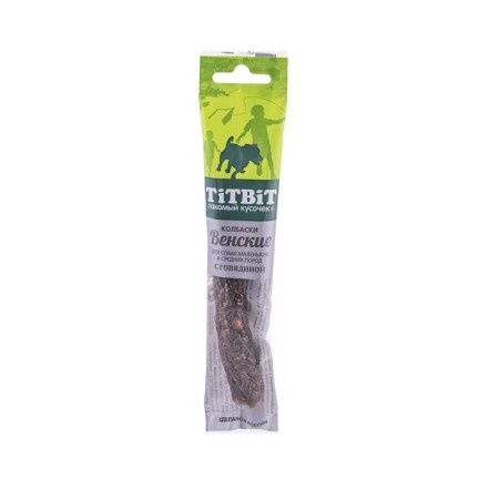 Viennese Titbit Sausages for dogs of small and medium breeds, with beef, 20 g