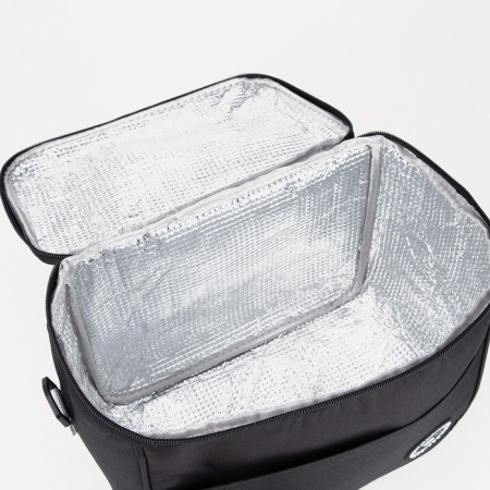 A thermosuma with a zipper 9 l, a long belt, the color is black-2