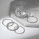 Ring set 5 pieces "perfect fingers" sophistication, color silver