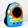 A backpack for carrying animals "Leo", with a viewing window, 32 x 25 x 42 cm, blue