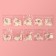 Tips for nail extension, 500 pcs, shape soft square, 10 sizes, ivory color