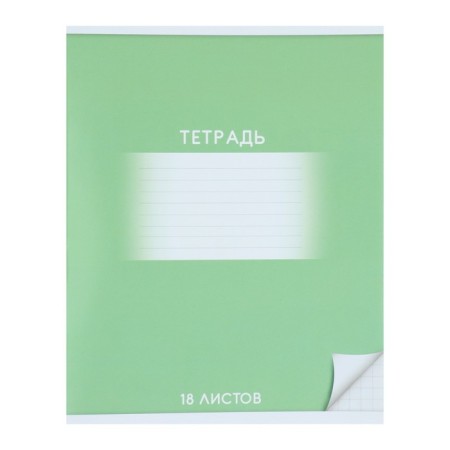 A notebook of 18 sheets in Calligrata "School", covered cardboard, an offset unit, whiteness 95%, green