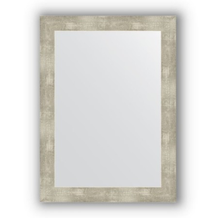 Mirror in the baguette frame - aluminum 61 mm, 54 x 74 cm, evoForm