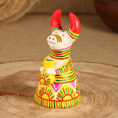 Filimonovskaya toy Bell "Cow", 10-12 cm-2