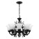 Cathellio chandelier 8he27 60W Black 50x50x67cm Bayerlux