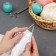 The knitting needles are circular, for knitting, with a teflon coating, with a plastic fishing line, D = 3 mm, 14/80 cm