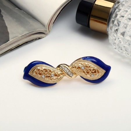 Hair hairpin "Versalya" 6.5 cm, gold