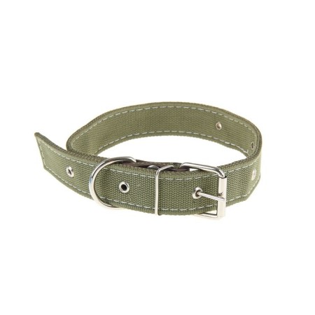The collar of a canvas two-layer, 68 x 3.5 cm, Osh 30-55 cm, dark green-4
