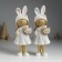 Polystone souvenir "Girl in a hat with ears, with a lamb" MIX 8x6x22 cm