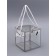PET box with handles, silver, 10 x 10 x 10 cm