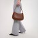 Female bag Textura, average size, brown color