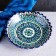 The plate of the Rishtan ceramics "Patterns", blue, deep, mix, 20 cm