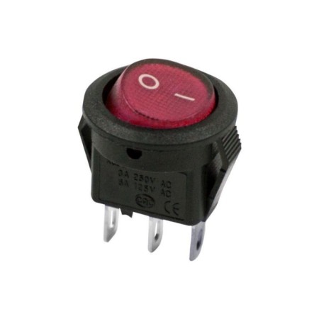 Klavic switch Rexant 36-2511, 250 V, 3 A, On-OFF, 2C, Red