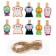 Decorative clothespins with a rope for the suspension "Monster" set 10 pcs., 1.5 × 12 × 14 cm