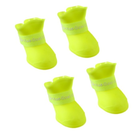 Rubber boots "All-terrain vehicle", set 4 pcs., Rr. M (sole 5 x 4 cm), yellow-8