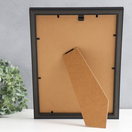 Photo frame Plastic "Gloria" 21x30 cm, with a paspartm, black-4