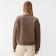 Female sweatshirt Minaku: Velvet Collection Brown color, size 48