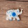 Souvenir "Elephant - Flower painting" Wood 8 cm