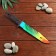 Souvenir wooden knife 2 modification, 5 colors in the package, mix