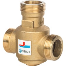 Клапан смесительный STOUT SVM-0030-325504 , 1 1/4" наружная резьба,55°С