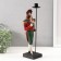 Polystone candlestick "English cartoons-pertress of Corporal" 11x11x35 cm