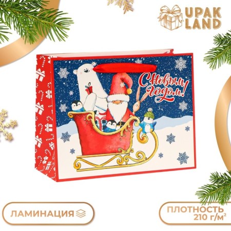 Laminated package "on a sleigh", MS 23 × 18 × 10 cm