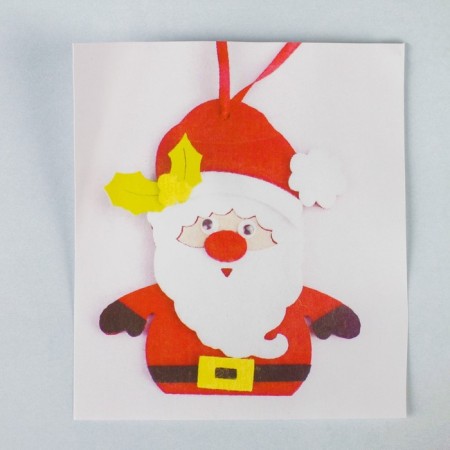 Set for creativity - Create a Christmas tree decoration from felt "Grandfather Frost Red Nose"-2