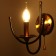 Sconces "Floa" E14 40W black and gold 20x20x20 cm