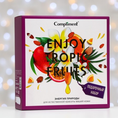 Набор Compliment Enjoy Tropic Fruits№ 1400: Гель для душа, 200 мл, Гоммаж для лица, 80 мл-1
