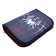 Penal 3 sections, tab inside, 140 x 210 x 40 mm, fabric, calligrata top block "Spider"