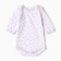 Body baby with long sleeve, white/heart color, height 62